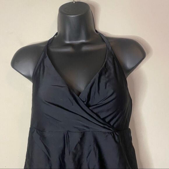 KANA Sol Black V Neck Padded Bra Swim Wear Top Neck Tie NWT - Picture 3 of 12